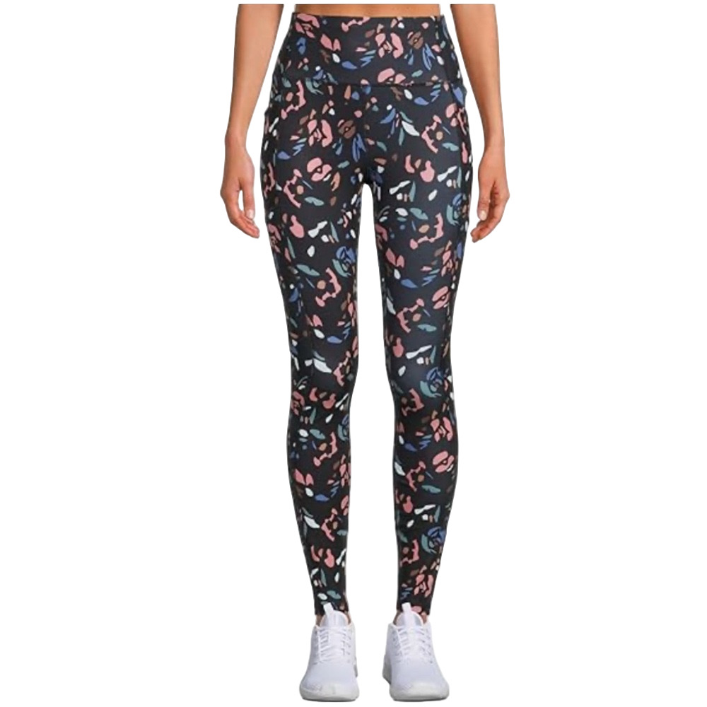 📸Avia black Patterned Leggings active wear size pockets size XL16-18 GUC..
